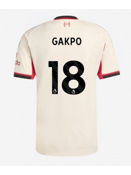 Liverpool Cody Gakpo #18 Replika Borta Kläder 2025-26 Kortärmad